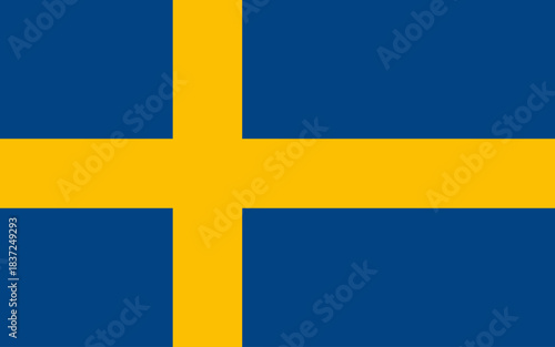 Photography Swedish flag VECTOR ICON ILLUSTRATION