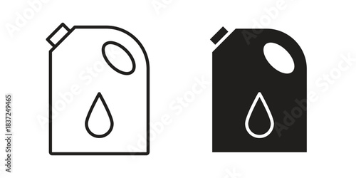 Fuel icons set. Simple set of vector illustrations