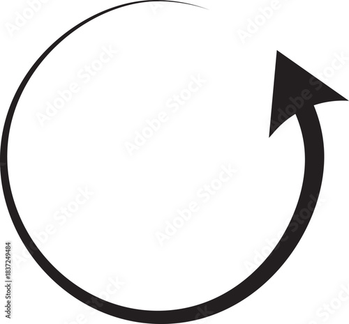 Cycle arrow icon set. Repeat, refresh, and reload symbol. circle arrow icon isolated on white background. Circle arrows icon set