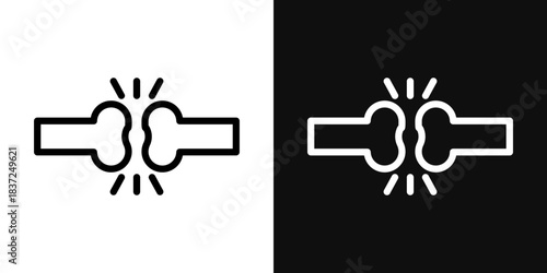 Bones icons - editable stroke vector illustration