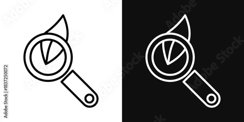 Botany icons - editable stroke vector illustration