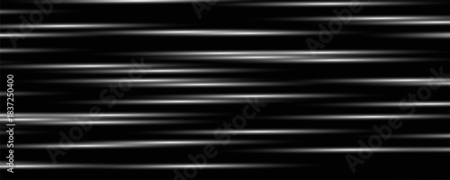 Colorful light trails, long time exposure motion blur effect. Red and blue glowing neon lights lines. Red blue special effect, speed police line. Magic of moving fast lines. Vector Illustration