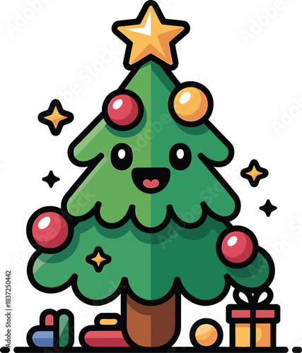 Adorable flat vector illustration for banners and advertisements