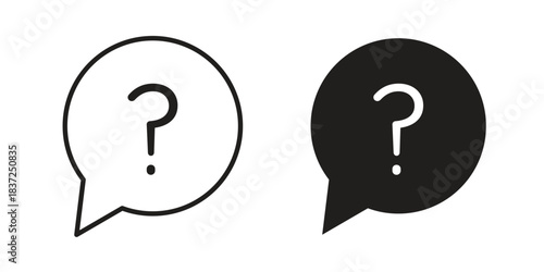 Help icons set. Simple set of vector illustrations