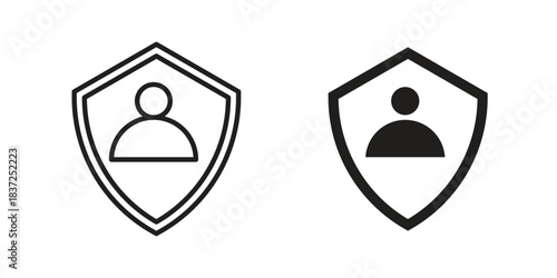 Life insurance icons set. Simple set of vector illustrations