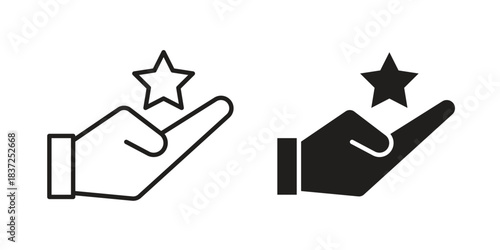 Loyalty program icons set. Simple set of vector illustrations