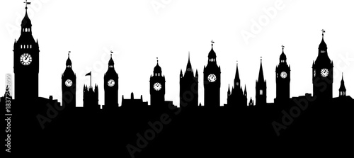 metropolitan chronoscope tracing humanitys journey through towering timekeepers, isolated on transparent background