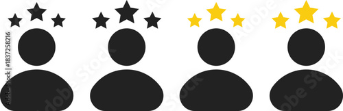 Customer Satisfaction, Feedback, and Rating Icons collection. User Experience Review Symbols set