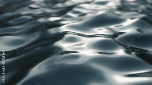 Wallpaper Mural Dark Reflective Water Surface with Smooth Ripples and Shimmering Highlights Torontodigital.ca