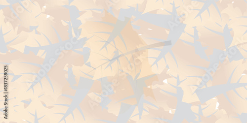 Abstract digital background with a pixelated texture of soft beige blue and yellow patches.