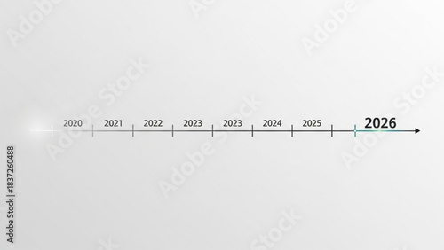 Future Timeline: A visual representation of time, charting a progression of years, guiding the eye toward future goals, milestones, and strategic planning.