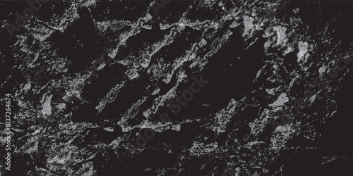 Abstract dark gray rough textured surface rugged uneven pattern distressed stone-like material.