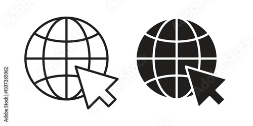 Website icons set. Simple set of vector illustrations