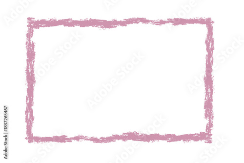 dry brushing pink color square frame