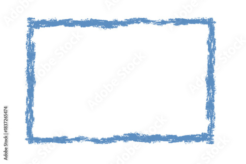 dry brushing blue color square frame