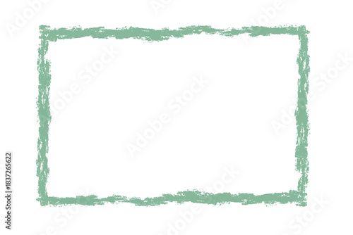 dry brushing green color square frame