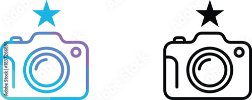 A modern black and white single continuous line drawing illustrating an illuminated lightbulb with radiating lines, symbolizing a brilliant idea, innovation, and creative thinking.