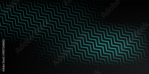 abstract black background with diagonal lines, cyan color