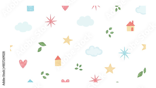 Whimsical Design Elements: A collection of charming, hand-drawn elements, perfect for adding a touch of sweetness and creativity to your design projects.