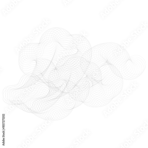 Gray wave. Vector abstract wave patterns. Eps 10
