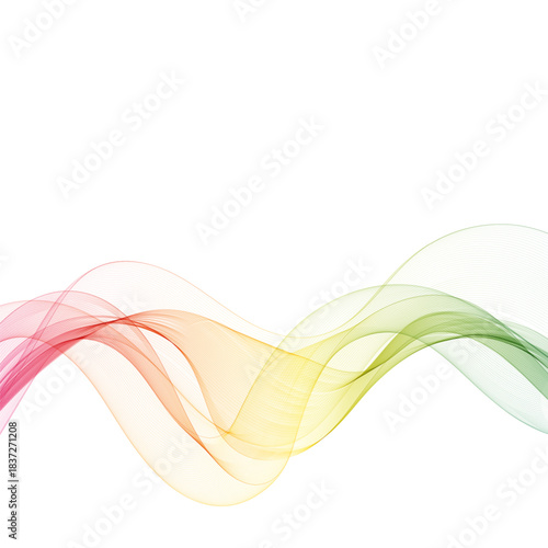 Abstract colorful wave pattern. Vector design element. Colorful wave. Eps 10
