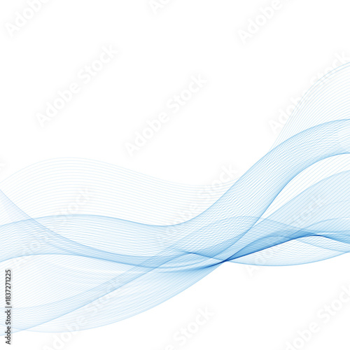 Wave pattern. Presentation template. Blue wave. Eps 10