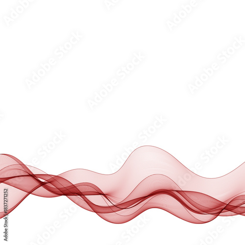 Abstract red wavy background. Vector designee. Eps 10