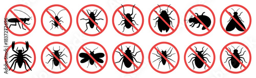pest control insect repellent warning icons