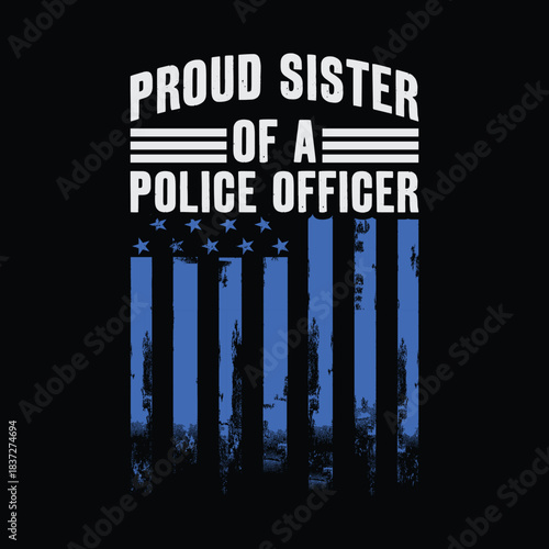 She is not just a police officer she is my mommy quote design with thin blue line flag and saluting female silhouette honoring law enforcement mothers