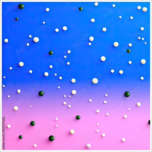 Wallpaper Mural Abstract Colorful Spheres Floating on Gradient Background Torontodigital.ca