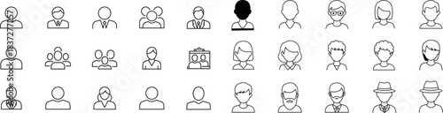 Collection of hand drawn egyptian hieroglyphs and symbols in black and white