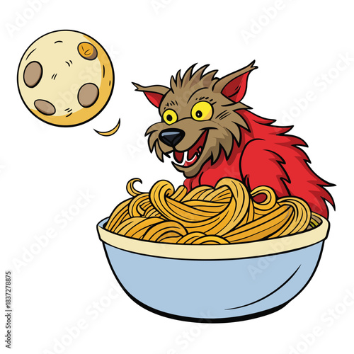 Spaghetti werewolf bowl