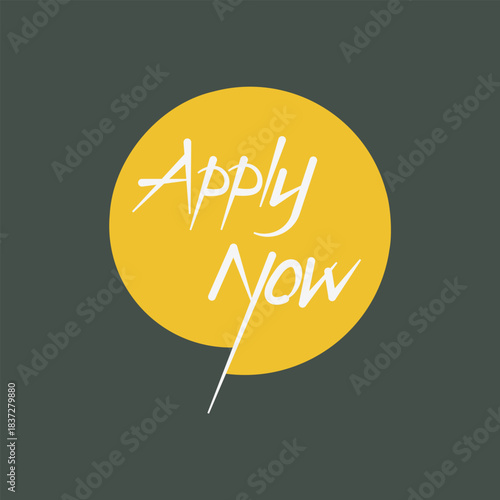 Apply Now Circle Banner Design