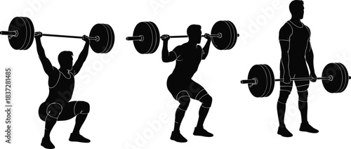 Vector Silhouette Set of Parents Interacting with Infants, Illustrating Family Love, Child Care, and Baby Feeding, Holding, and Strolling.