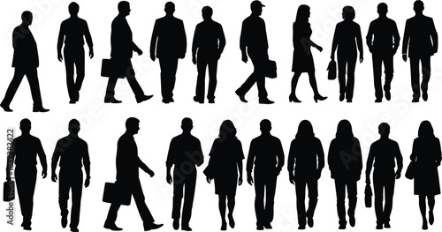 Large Vector Silhouette Set of People Reading Books in Relaxed Poses, Sitting, Lying Down, and Enjoying Leisure and Education Time.