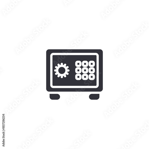 A safe vault icon showing secure storage, strong protection, and high-level safeguarding of valuable digital information.