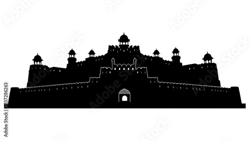 silhouette of the castle