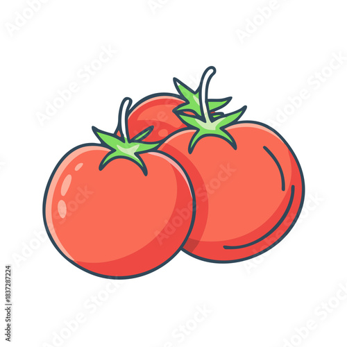 tomato isolated on white background