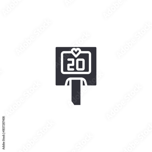 A diagnostic ultrasound screen symbol representing medical imaging, pregnancy analysis, and professional health scanning technology.