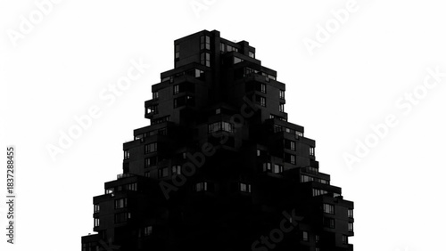 silhouette of a temple