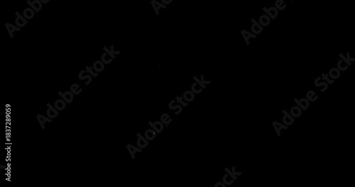 muzzle flash with multi bullet effect on black background