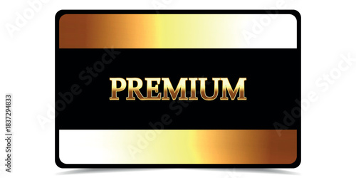 Vip gold card. Luxury texture template design. VIP ticket on black background for invitation, club, award, casino, certificate. Golden exclusive premium card.