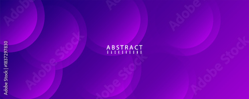 Minimal geometric background. Purple elements with fluid gradient. Dynamic shapes composition. suit for in poster, website