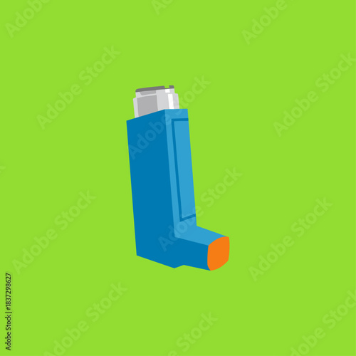 Inhaler icon logo flat vector design