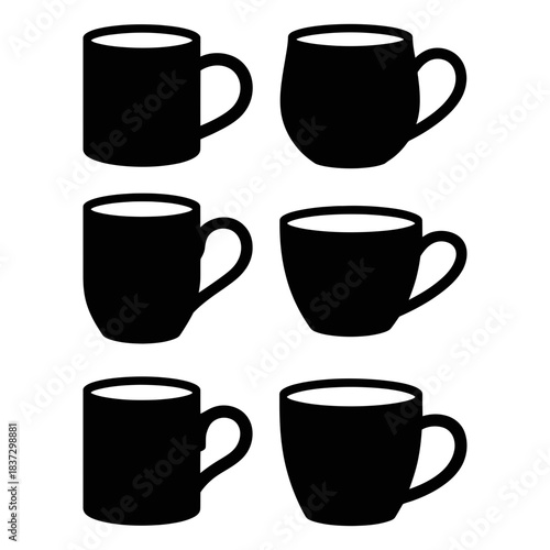 set of coffee cups
