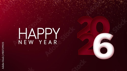 happy new year 2026 animation 