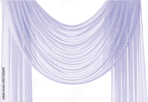 The image features a light purple curtain that exudes a sense of delicacy and tranquility. Made from a sheer, flowing fabric, the curtain hangs in soft, gentle folds Victor Illustrator Design