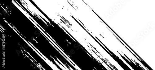 Grunge line abstract halftone background with dots. Black and white pop art pattern in comic style. Retro striped texture. Monochrome gradation effect. Dotted halftone gradient texture.