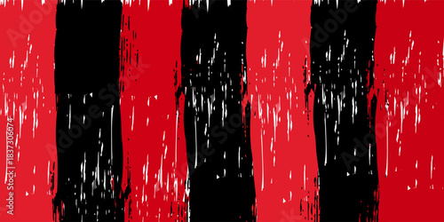 Classic and modern soccer jerseys with a grunge background. Black and red team. AC Milan. Vector illustration. eps 10