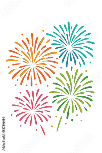 Vibrant and stunning real fireworks captured in high‑definition 4K video with sound